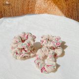  Scrunchies cotton in hoạ tiết - bản nhỏ 