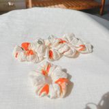  Scrunchies cotton in hoạ tiết - bản nhỏ 