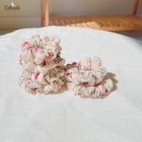  Scrunchies cotton in hoạ tiết - bản nhỏ 