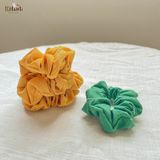  Scrunchies cotton in hoạ tiết - bản nhỏ 