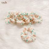 Scrunchies cotton muslin in hoạ tiết - bản nhỏ 
