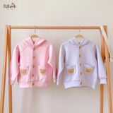  Áo khoác Unisex có nón chất vải thun dày dặn cho bé yêu BB-23AK011 - ECOBAMBI - 8935334001060 