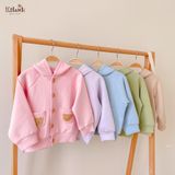  Áo khoác Unisex có nón chất vải thun dày dặn cho bé yêu BB-23AK011 - ECOBAMBI - 8935334001060 