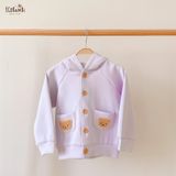  Áo khoác Unisex có nón chất vải thun dày dặn cho bé yêu BB-23AK011 - ECOBAMBI - 8935334001060 