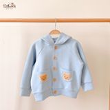  Áo khoác Unisex có nón chất vải thun dày dặn cho bé yêu BB-23AK011 - ECOBAMBI - 8935334001060 