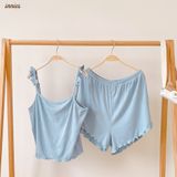  Bộ 2 dây cánh tiên cho nữ mặc nhà cao cấp, chất vải thun rib cotton co giãn và đàn hồi tốt Innies - IN-23BONU010 - 8935334001084 