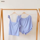  Bộ 2 dây cánh tiên cho nữ mặc nhà cao cấp, chất vải thun rib cotton co giãn và đàn hồi tốt Innies - IN-23BONU010 - 8935334001084 