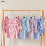  Bộ 2 dây cánh tiên cho nữ mặc nhà cao cấp, chất vải thun rib cotton co giãn và đàn hồi tốt Innies - IN-23BONU010 - 8935334001084 