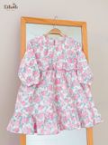  Đầm Muslin tay dài - 2 tầng bèo bé gái - BB-23DAMBG040 - 8935334001312 
