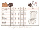  Bộ jacquard tay ngắn - quần shorts bé gái ECOBAMBI - BB-23BOBG043 - 8935334000001 