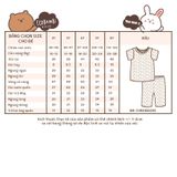  Bộ jacquard cổ bèo - tay ngắn - quần lửng bé gái ECOBAMBI - BB-23BOBG055 - 8935334000605 