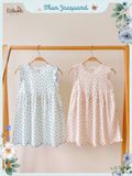  Đầm jacquard tay cánh tiên bé gái ECOBAMBI - BB-23DAMBG054 - 8935334000698 