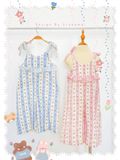  Jumpsuit muslin phối caro bé gái ECOBAMBI - BB-23JUMPBG059 - 8935334001442 