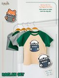  Bộ thun raglan tay ngắn phối màu bé trai ECOBAMBI - BB-23BOBT032 - 8935334001404 - Restock 