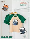  Bộ thun raglan tay ngắn phối màu bé trai ECOBAMBI - BB-23BOBT032 - 8935334001404 - Restock 
