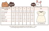  Đầm thun xốp đính nơ bé gái ECOBAMBI - BB-24DAMBG016 