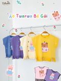  Áo thun croptop tua rua bé gái ECOBAMBI - 1008 - BB-23AOBG010 