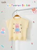  Áo thun croptop tua rua bé gái ECOBAMBI - 1008 - BB-23AOBG010 