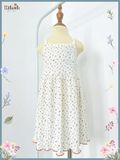  Đầm 2 dây thun pointelle bé gái ECOBAMBI - BB-24DAMBG019 - 8935334001640 