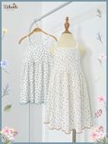  Đầm 2 dây thun pointelle bé gái ECOBAMBI - BB-24DAMBG019 - 8935334001640 