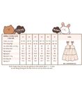  Đầm cotton thô 3 tầng thắt nơ vai bé gái ECOBAMBI - BB-24DAMBG023 - 8935334001671 