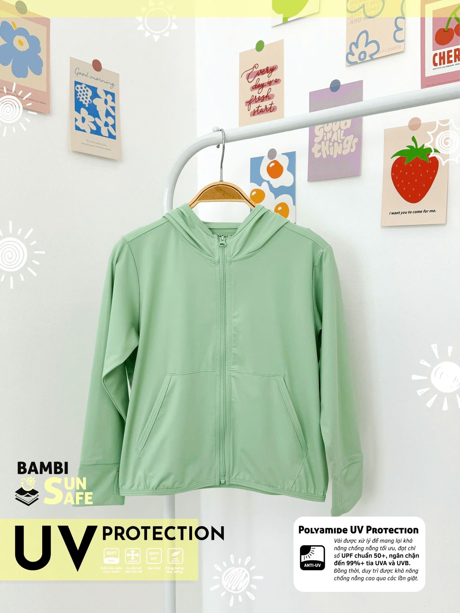  Áo khoác chống nắng bé trai ECOBAMBI - 8935334001534 