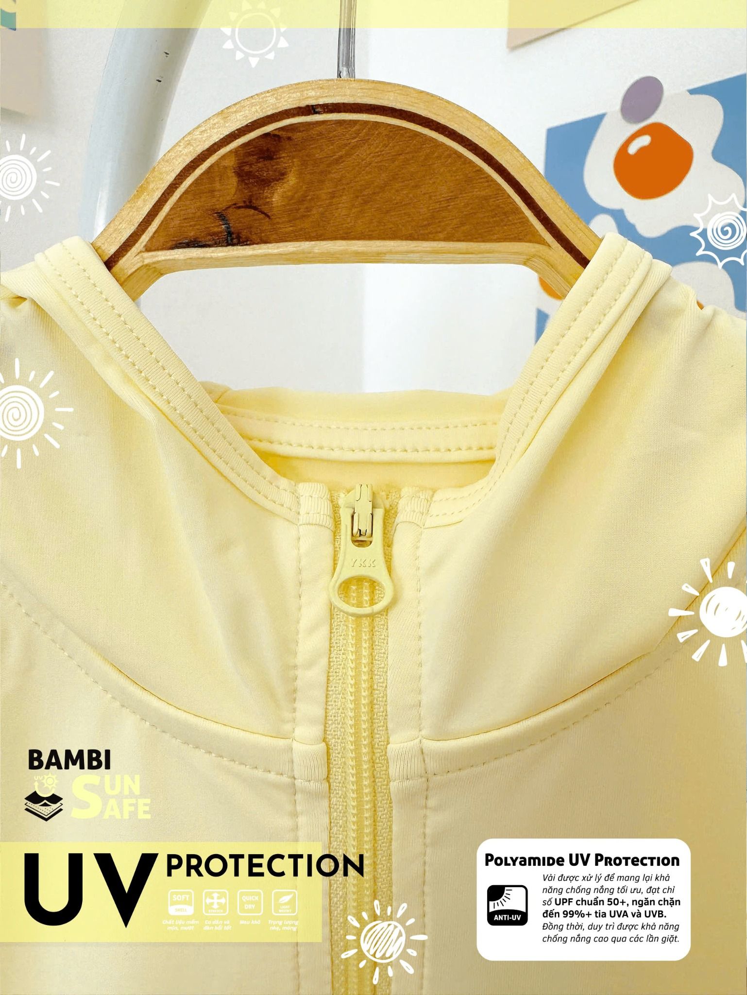  Áo khoác chống nắng bé gái ECOBAMBI - 8935334001541 