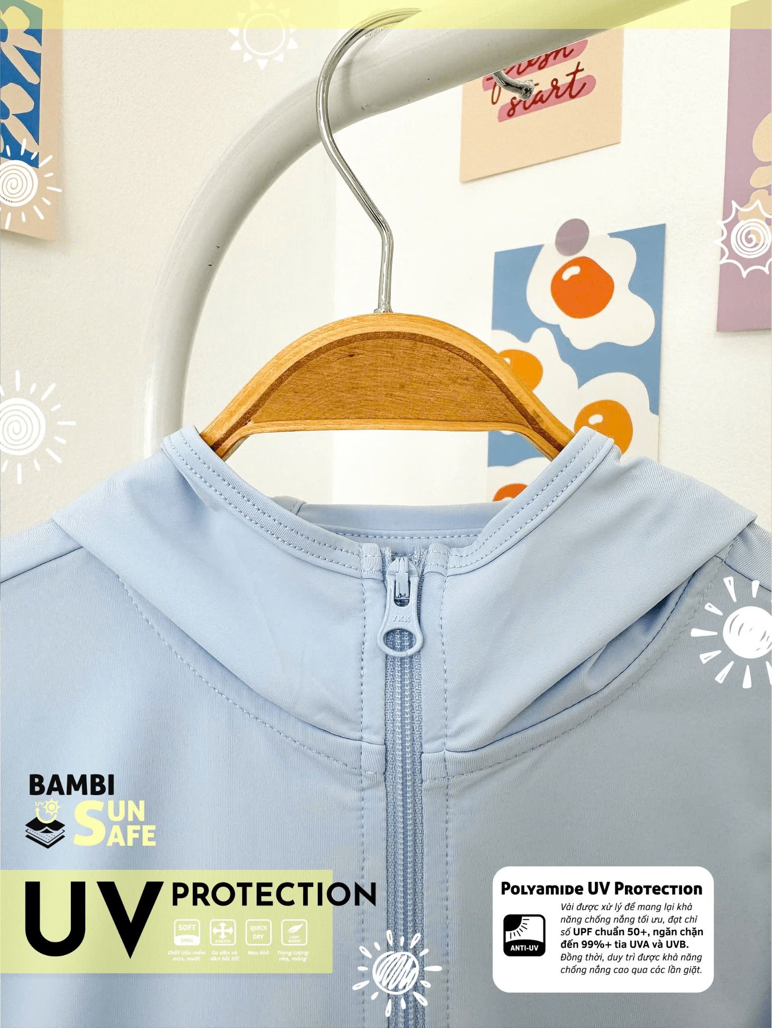  Áo khoác chống nắng bé trai ECOBAMBI - 8935334001534 