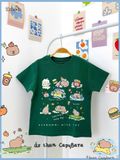  Áo thun cotton in Capybara cho bé ECOBAMBI 