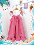  Đầm yếm muslin linen bé gái ECOBAMBI - 8935334000209 