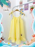  Đầm yếm muslin linen bé gái ECOBAMBI - 8935334000209 