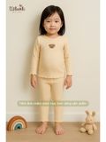 Bộ thun sợi tre điều hòa tay dài quần dài bé gái ECOBAMBI - BB-24BOBG027 - 8935334001749 