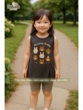  Bộ áo thun vạt chéo - quần biker bé gái - BB-24BOBG034 - 8935334001770 