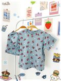  Bộ thun petit tay ngắn, quần shorts họa tiết bé trai - 8935334000872 