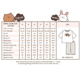  Bộ thun xược tay lỡ quần lửng in khủng long bé trai ECOBAMBI - 8935334001954 