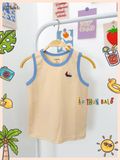 Áo thun ba lỗ thêu họa tiết mùa hè unisex ECOBAMBI - 8935334001992 