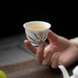  Chén Sứ Vẽ Tay Hoa Lam Hồng 