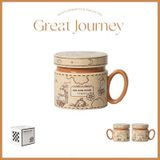  Cốc Gốm Vintage Có Nắp 