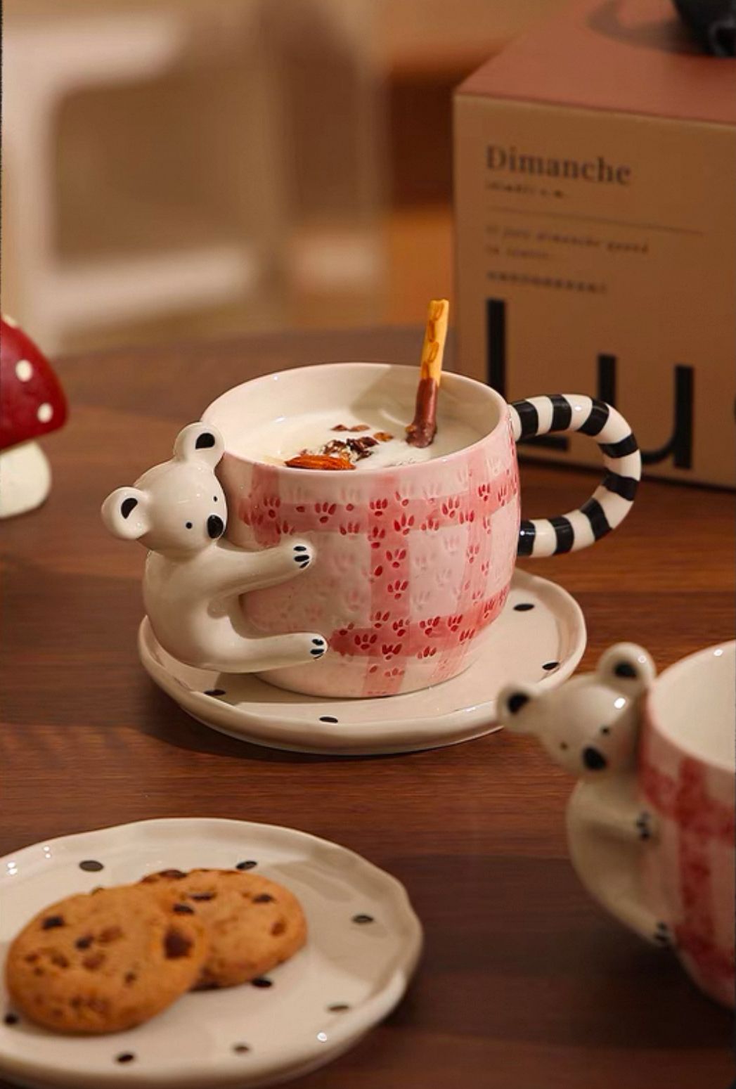  Set Tách Gấu Koala Hồng 