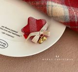  Kẹp Tóc Xmas Đỏ Tuyết 