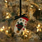  Treo Xmas Vải Dây Nơ 