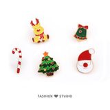  Pin Cài Xmas Viền Gold 
