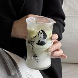  Cốc Panda Thủy Tinh Mờ 