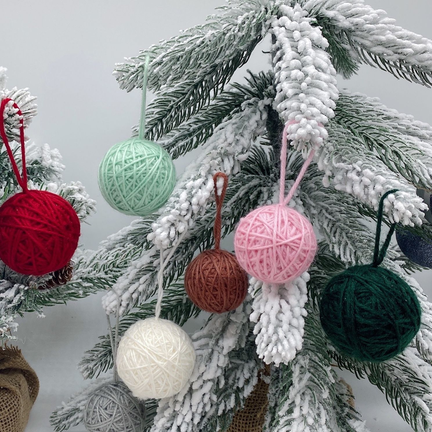  Treo Xmas Bóng Len 
