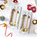  Set Thìa Gold Giáng Sinh Kèm Hộp 
