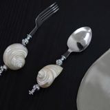  Bộ Dao Thìa Dĩa Vỏ Sò 