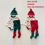  Đồ Bộ Giáng Sinh 3 Chi Tiết Cho Bé 