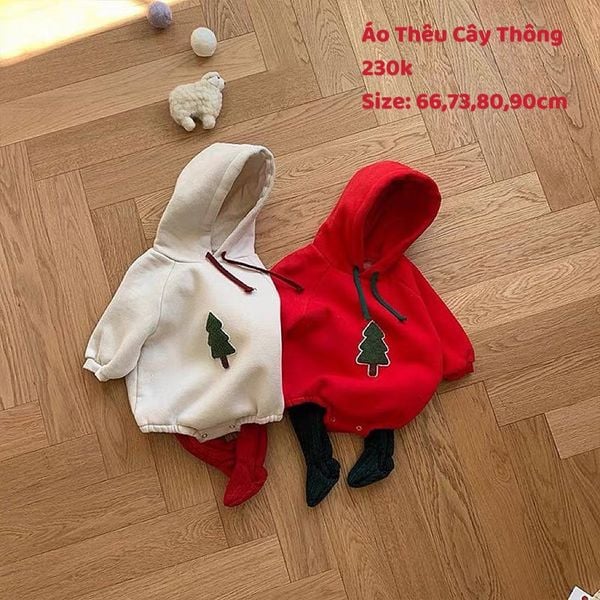  Set Hoodie Giáng Sinh Cho Bé 