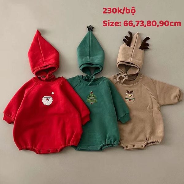  Set Hoodie Giáng Sinh Cho Bé 