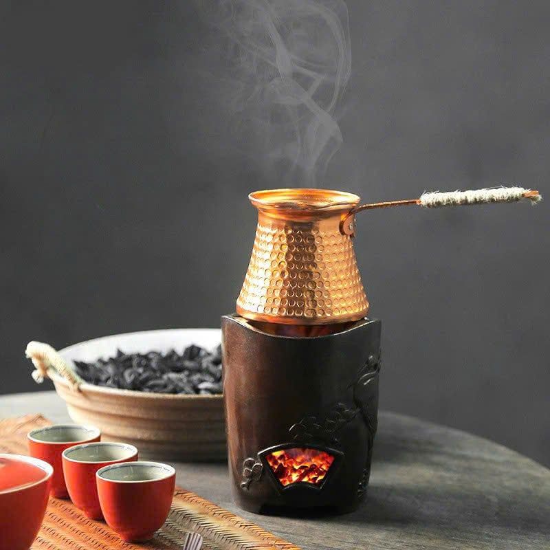  Ấm Đun Trà Thủ Công Mạ Đồng 